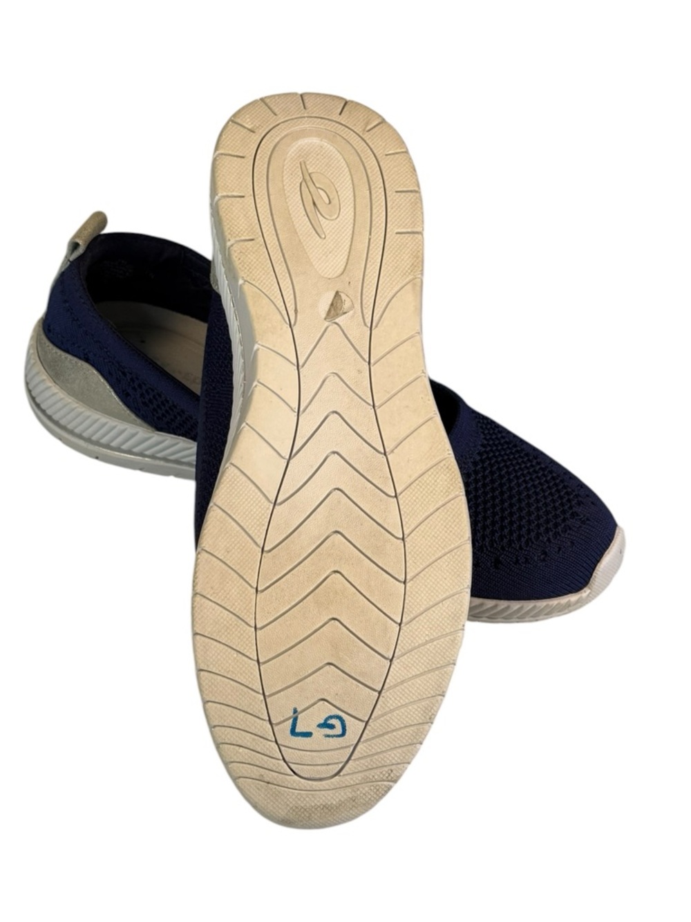 Easy Spirit Glitz Navy Knit Walking Slip On Sneaker Shoes Size  7 - Picture 8 of 11